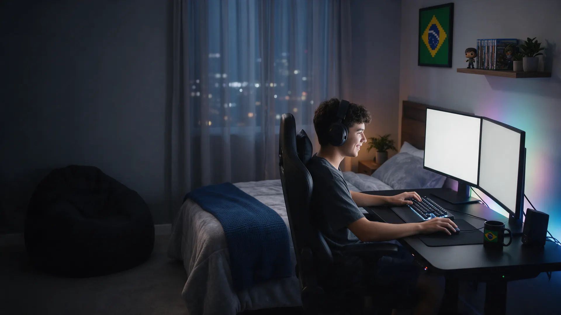 Jogue sem lag e com ping baixo, com internet fibra da Giga Telecom em Salvador